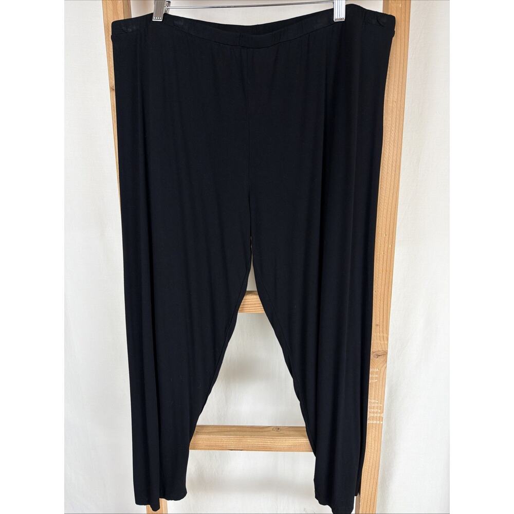 NWT Kleen Heart String"Black Straight Leg Leggings Pants #0846 1X